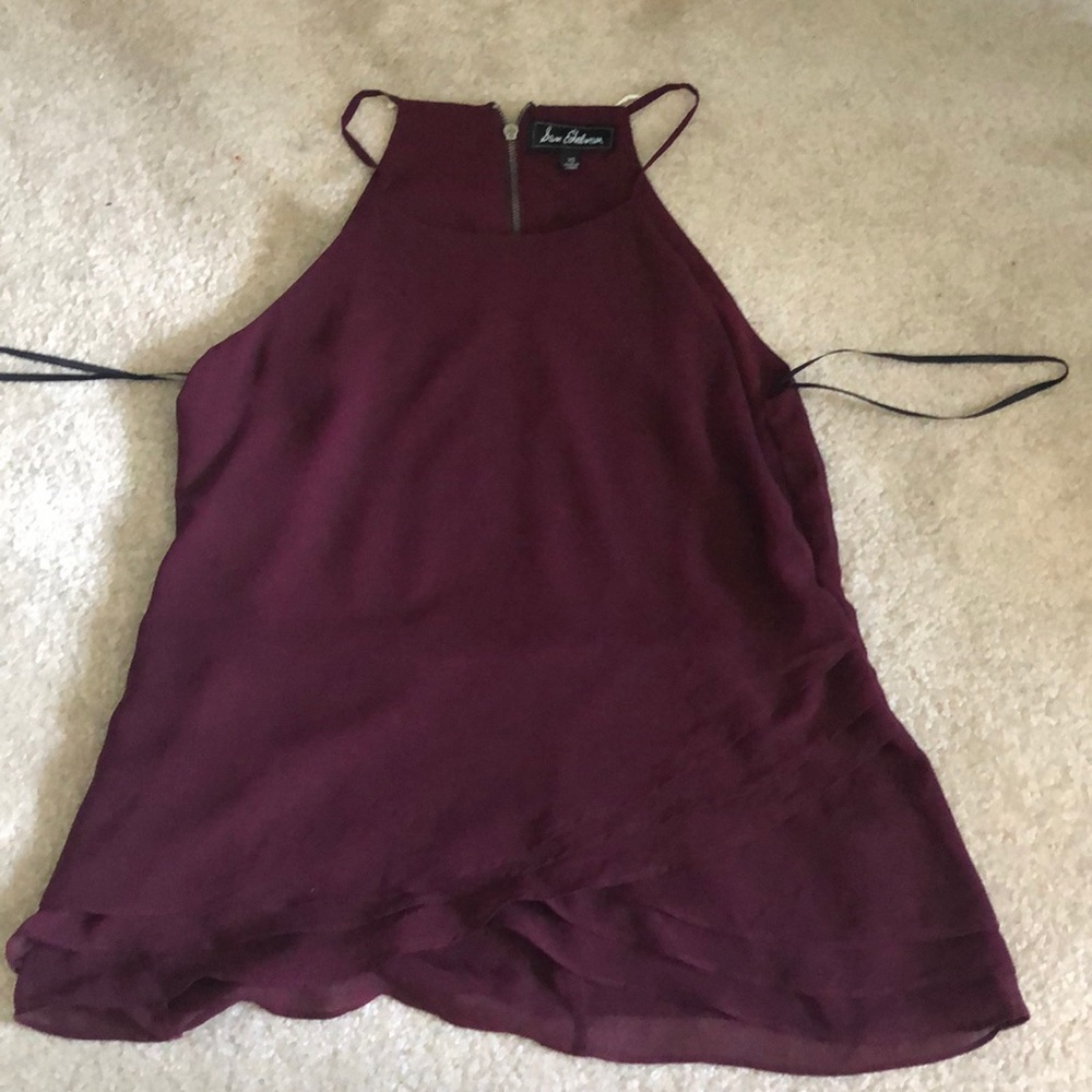 Maroon tank blouse